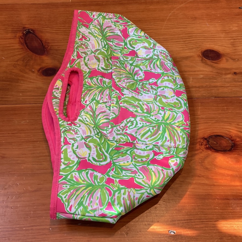 LILLY PULTIZER Printed Carry All Tote Beach Picnic Storage Beverage Bucket Bag